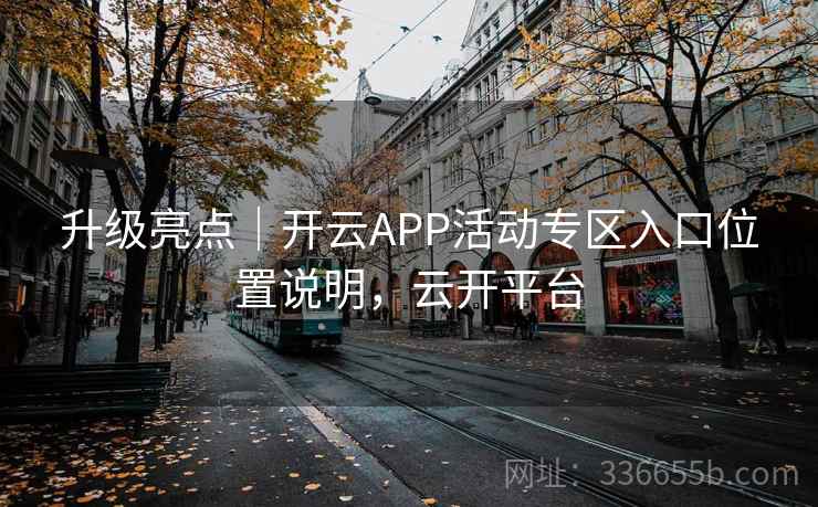 升级亮点｜开云APP活动专区入口位置说明，云开平台