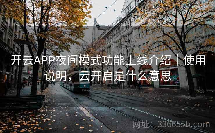 开云APP夜间模式功能上线介绍｜使用说明，云开启是什么意思