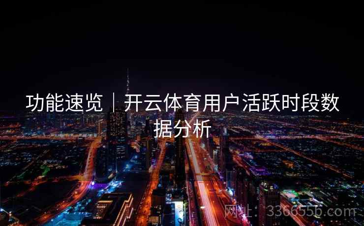功能速览｜开云体育用户活跃时段数据分析