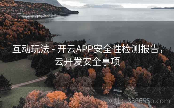 互动玩法 - 开云APP安全性检测报告，云开发安全事项